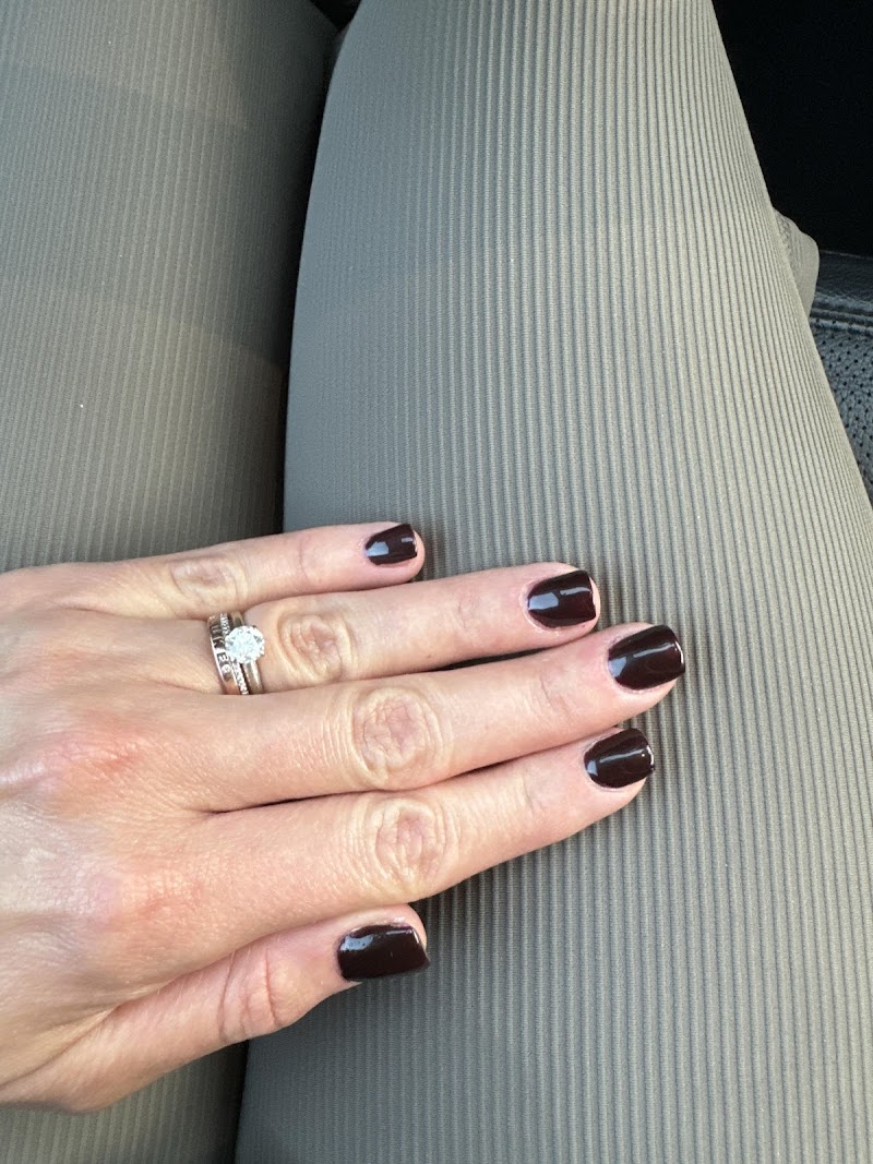 Vibrant nail color and shape design